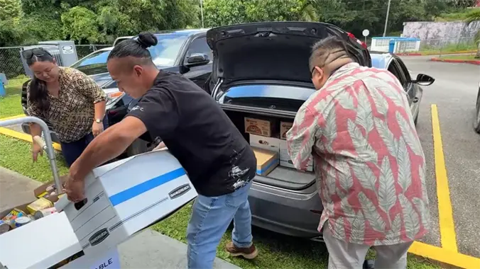 Food items collected and donated to Westcare Pacific Islands
