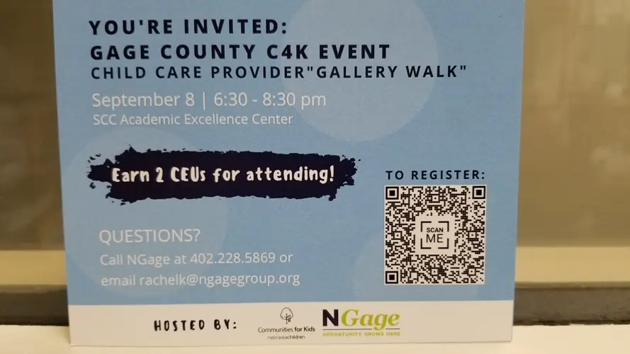 Early September event aimed at increasing childcare capacity, in Gage County